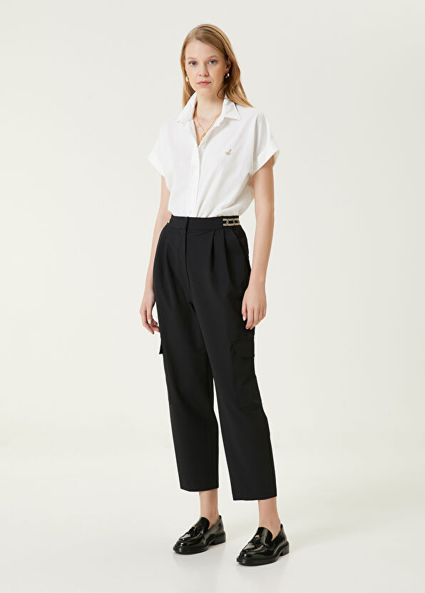 Beymen Club Black Pleated Cargo Pants - 1