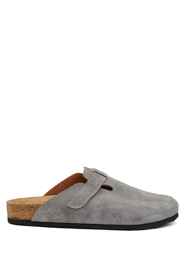 Beymen Club Gri Erkek Süet Terlik - 1