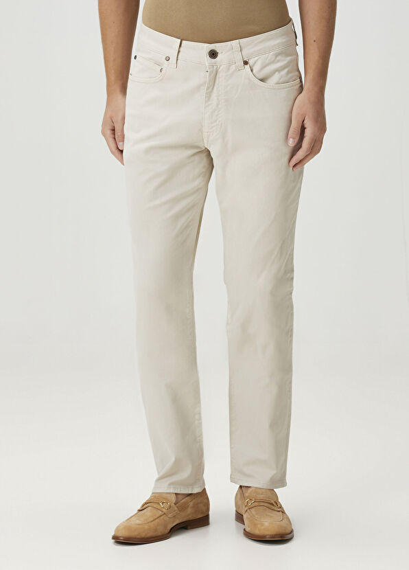 Boglioli Beyaz Jean Pantolon - 2