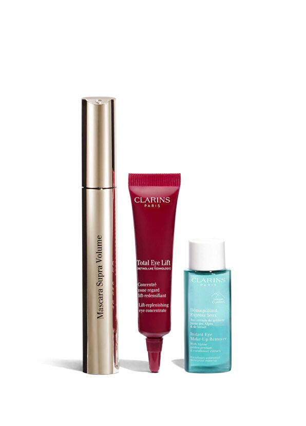 Clarins Supra Volume Maskara Yılbaşı Göz Çevresi Bakım ve Makyaj Seti - 2