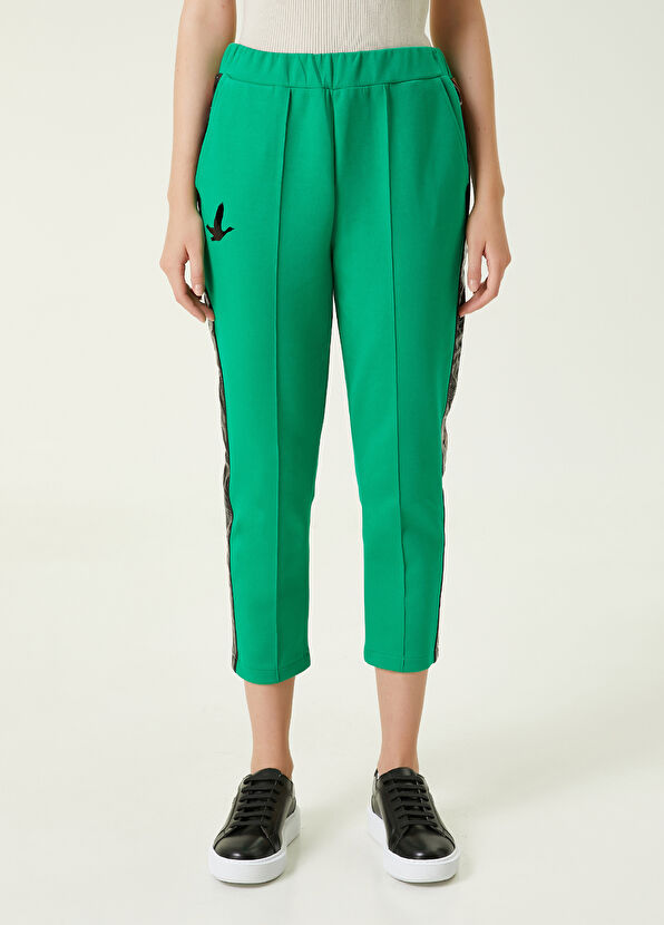 Beymen Club Yeşil Beli Lastikli Çift Şeritli Eşofman - 2