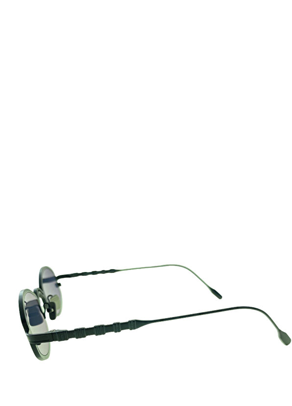 Capote Black Metal Unisex Sunglasses - 2