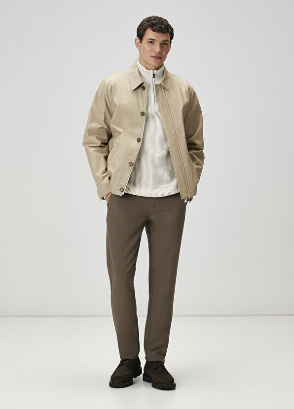 Beymen Club Off-White Collared Zippered Sweater - 3