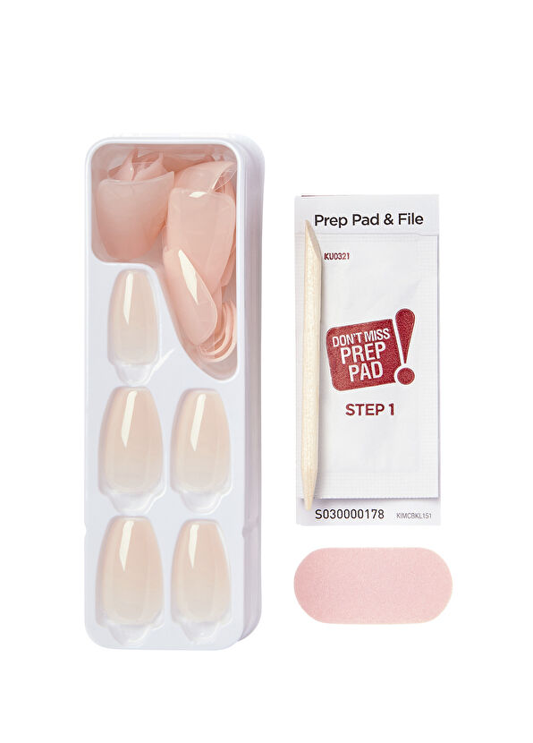 Impress Color Nude Self-Adhesive Long Fake Nail - 4