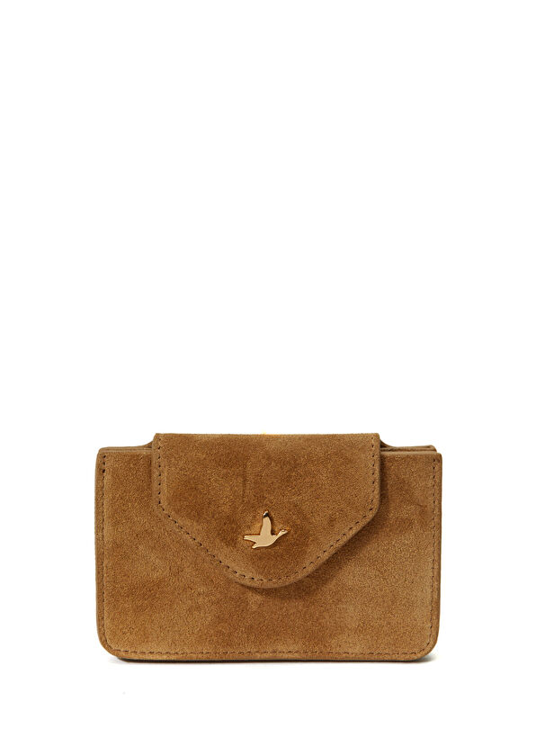 Beymen Club Camel Women's Leather Accordion Wallet - 1