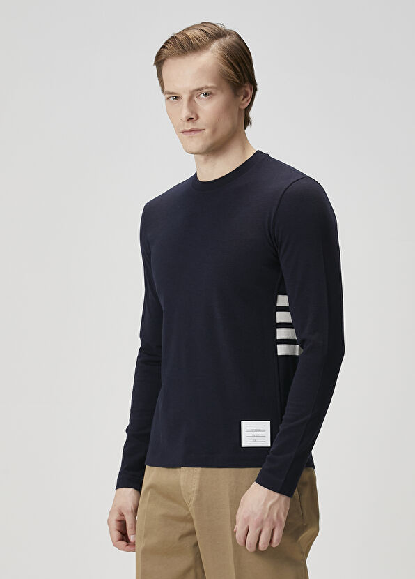 Thom Browne Lacivert Yün Triko - 3