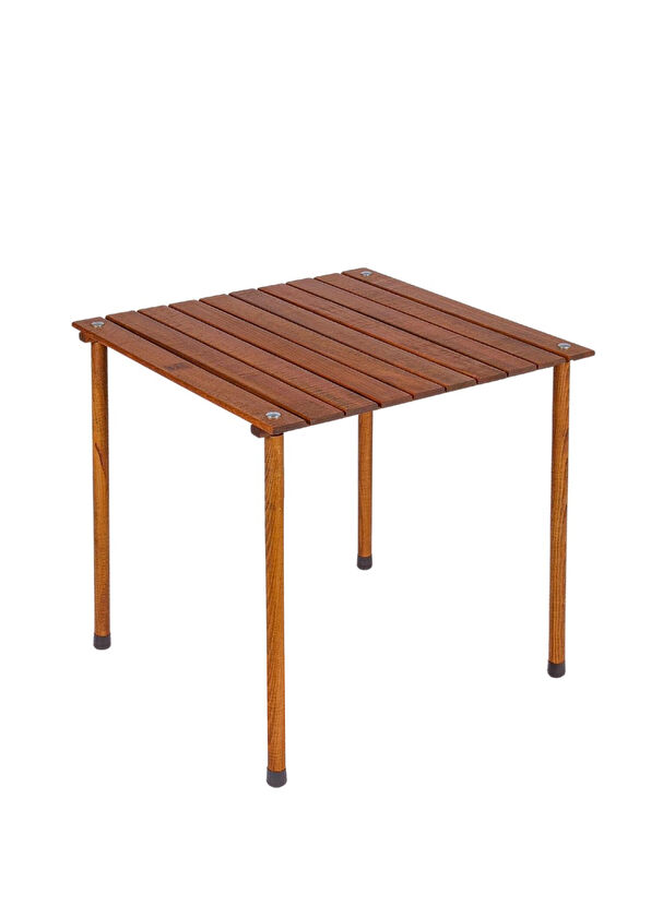 Bag The Joy Wooden Brown Foldable Camping Table 60x60x55 cm - 1