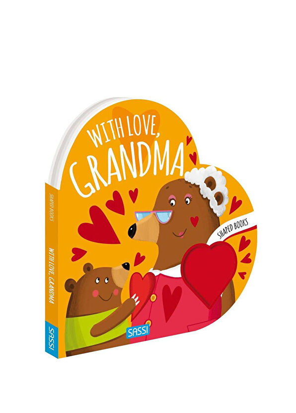 Sassi Junior  Shaped Board Book With Love Grandma Çocuk Yabancı Dil Kitabı - 1