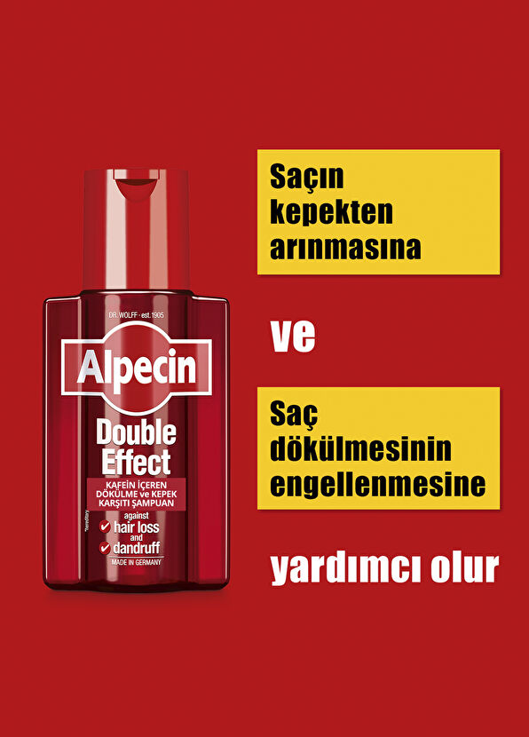 Alpecin Double Effect Kafeinli Dökülme ve Kepek Karşıtı 2'li Şampuan Seti - 2