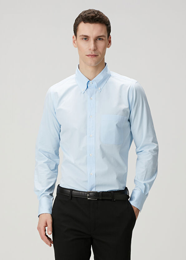 Thom Browne Açık Mavi Gömlek - 1
