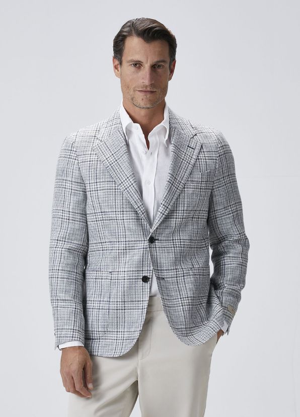 Beymen Collection Indigo Plaid Patterned Jacket - 4