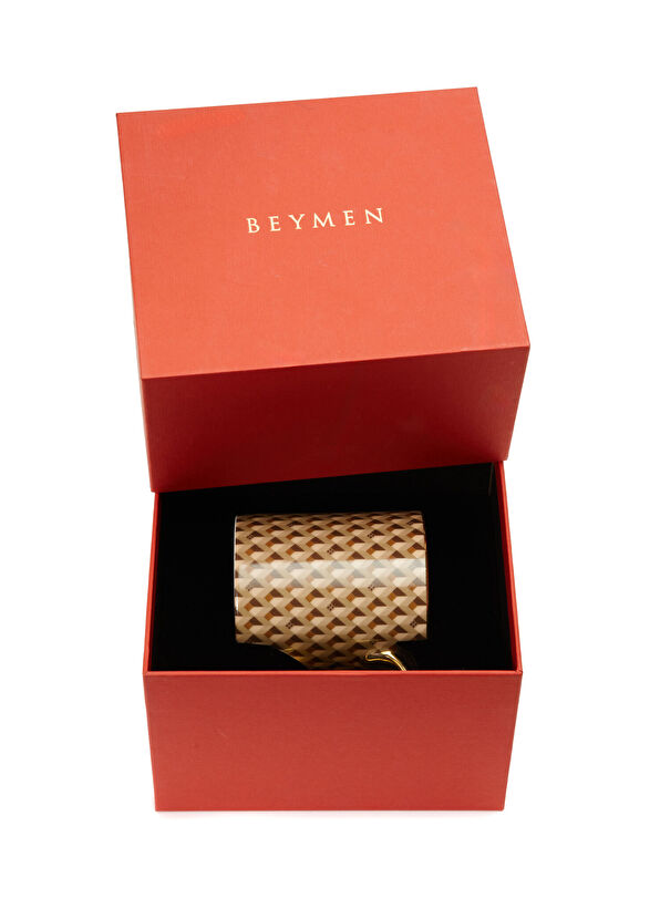 Beymen Hediye Bej Monogram Porselen Kupa - 3