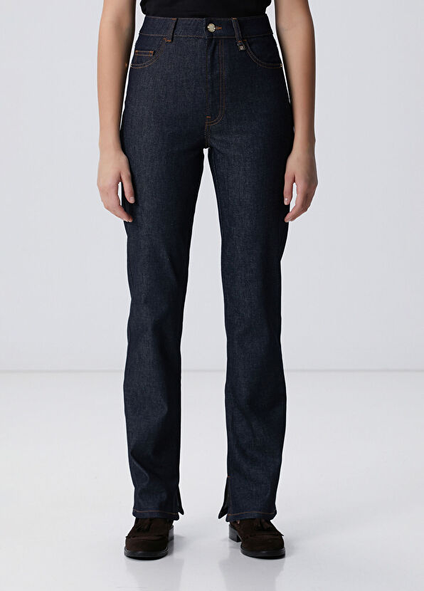 Network Lacivert Bootcut Denim Pantolon - 3