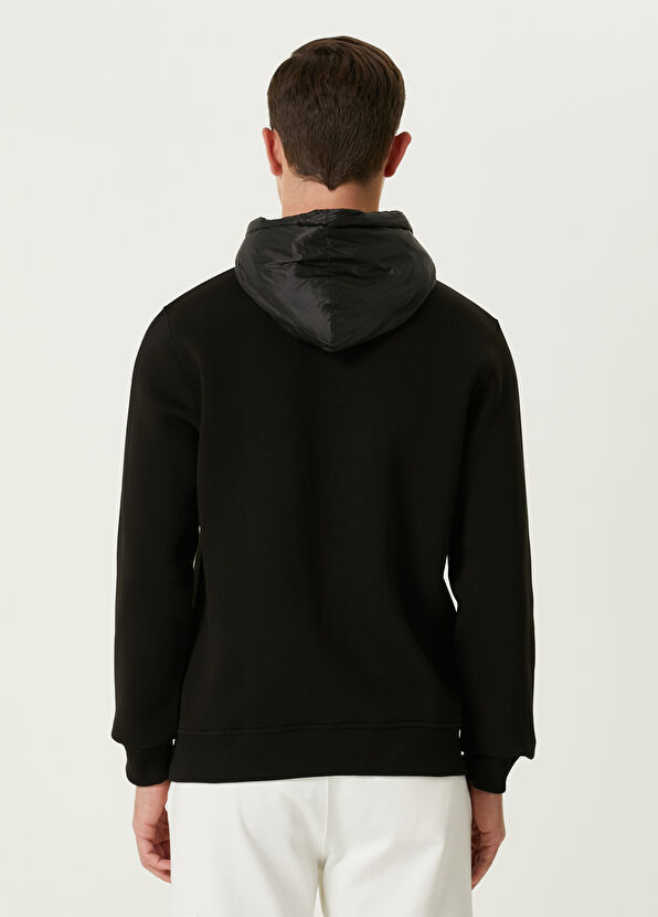 Beymen Club Black Hooded Goose Embroidered Sweatshirt - 3