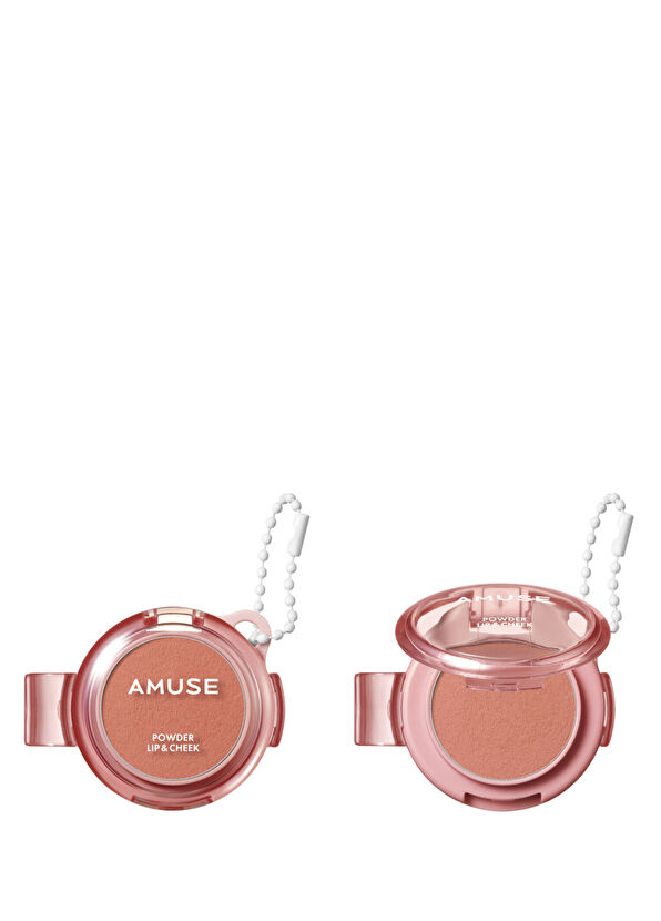 Amuse Powder Lip & Cheek #04 Honey Me Kadifemsi Besleyici Dudak ve Yanak Ürünü 4 gr - 1