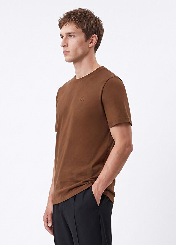 Beymen Club Relaxed Fit Brown T-shirt - 2