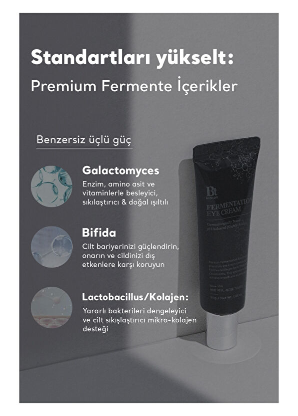 Benton Fermentation Yaşlanma Karşıtı Premium Fermente Göz Kremi 30 g - 4