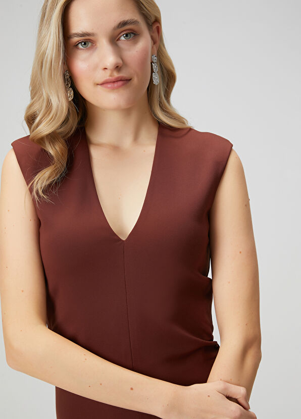 Beymen Club Kiremit Drapeli Uzun Elbise - 3