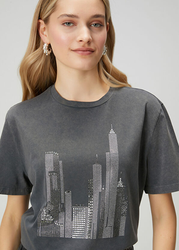 Beymen Club Antrasit T-shirt - 2