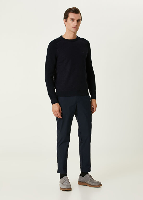 Beymen Club Navy Blue Wool Sweater - 3