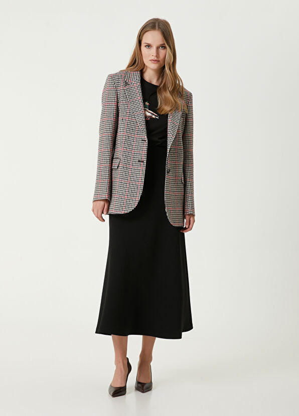 Beymen Club Siyah Midi Krep Etek - 1