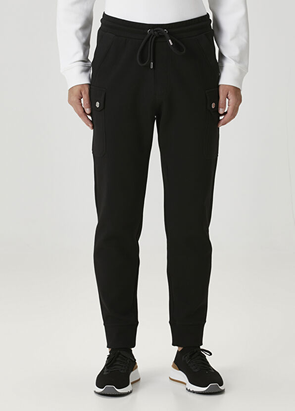 Michael Kors Siyah Beli Kordonlu Kargo Eşofman Altı - 2