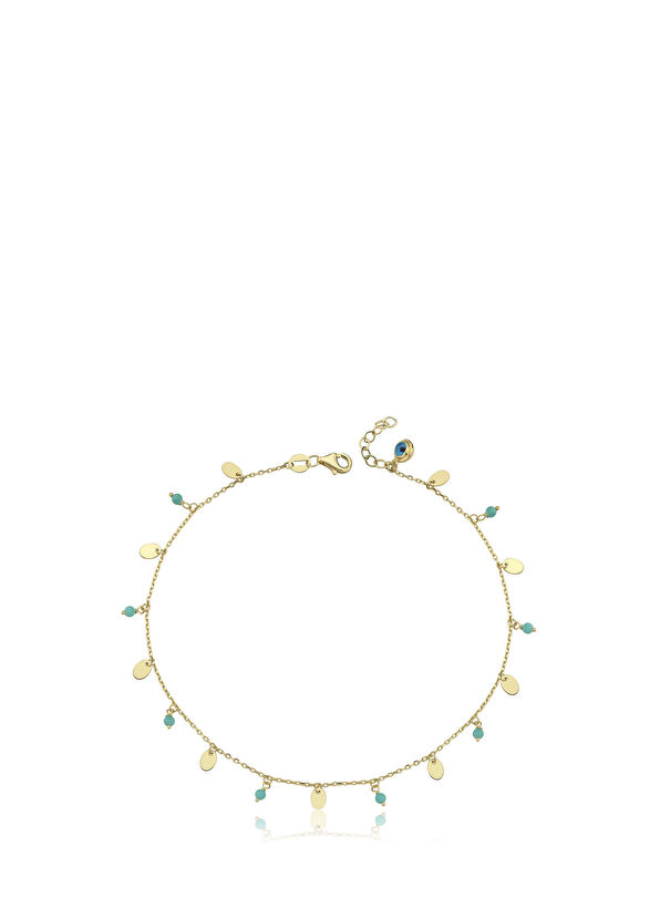 Hamza Yılmaz Jewelry Firuze 14 Ayar Altın Kadın Halhal - 1