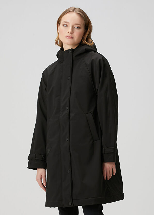 Beymen Club Black Hooded Coat - 4