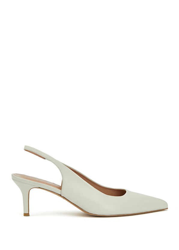 Beymen Club Ecru Women's Leather Pump - 1