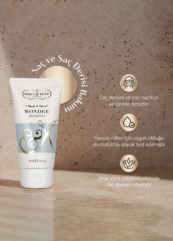 Percy & Reed I Need A Hero! Wonder Canlandırıcı Nemlendirici Sülfatsız Şampuan 50 ml - 2