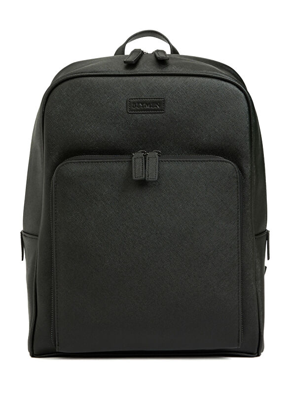 Siyah Logolu Erkek Sırt Çantası - Görsel 2