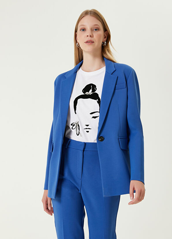 Beymen Club Mavi Tek Düğmeli Spor Blazer - 1