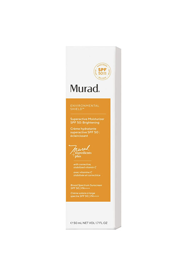 Murad Superactive Moisturizer Brightening SPF50 Yoğun Etkili Aktif Nemlendirici Aydınlatıcı Güneş Kremi 50 ml - 2