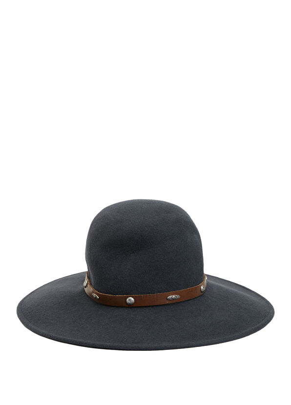 Ferruccio Vecchi Gri Kadın Yün Şapka - 1