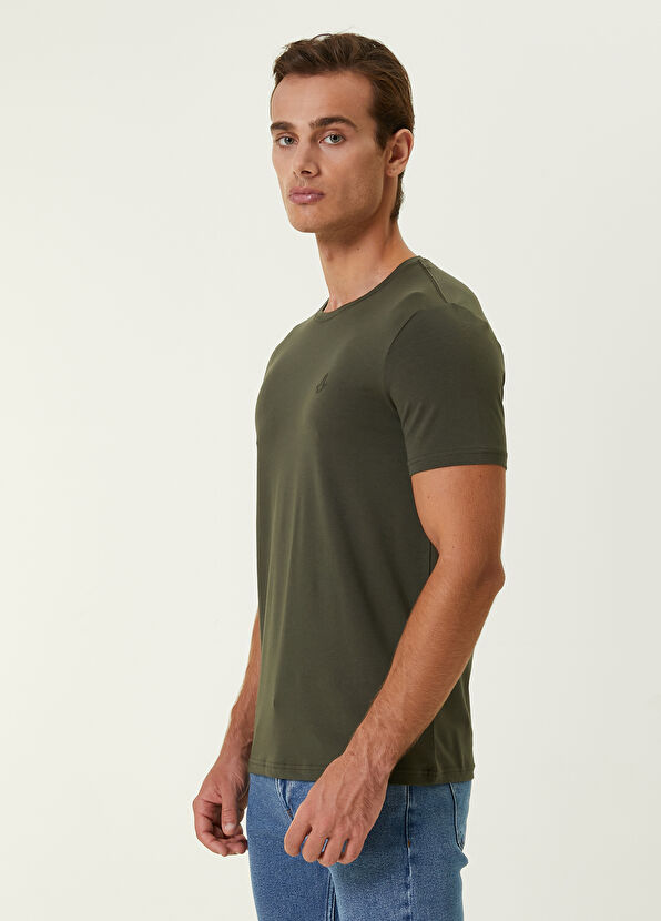 Beymen Club Haki Basic T-shirt - 3