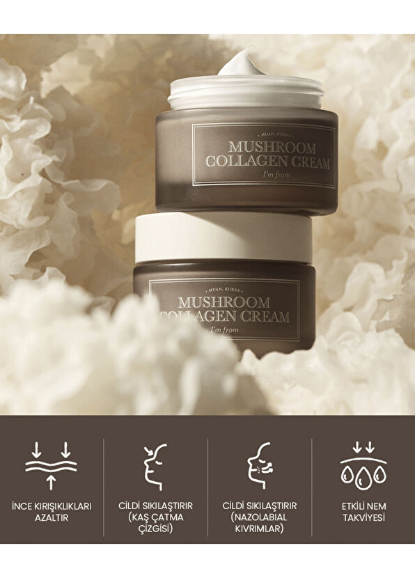 I’m From Mushroom Collagen Cream Kırışıklık Karşıtı Vegan Kolajenli Yüz Kremi 50 ml - 2