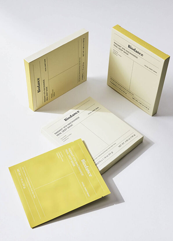 Biodance Radiant Vita Niacinamide Real Deep Mask 4pcs - 3