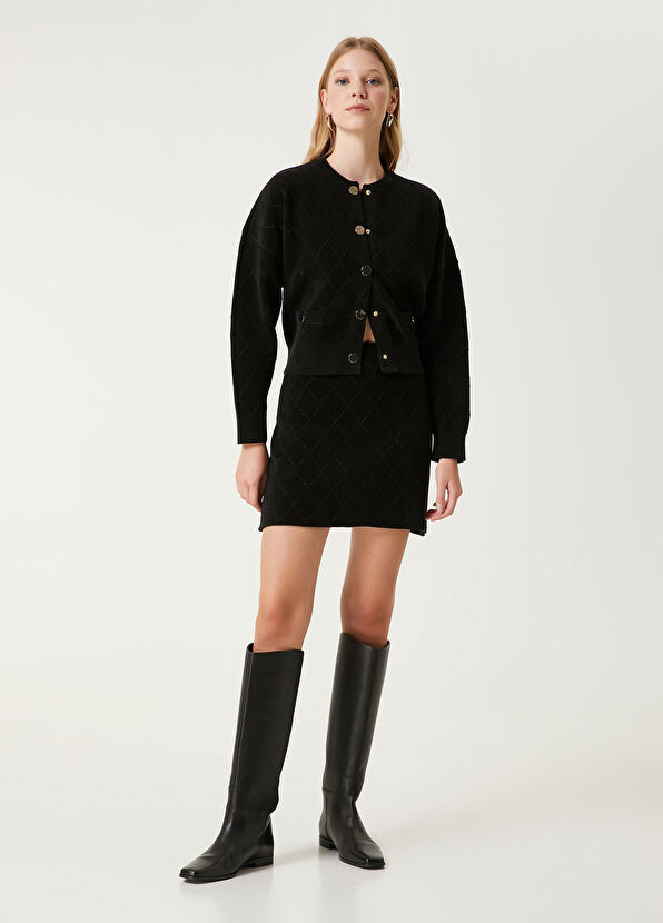 Beymen Club Siyah Mini Triko Etek - 1