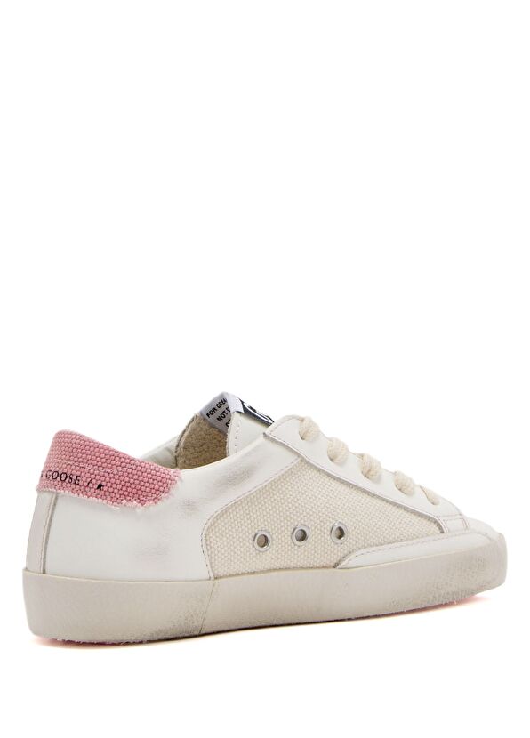 Golden Goose SuperStar Pembe Beyaz Kız Çocuk Deri Sneaker - 3