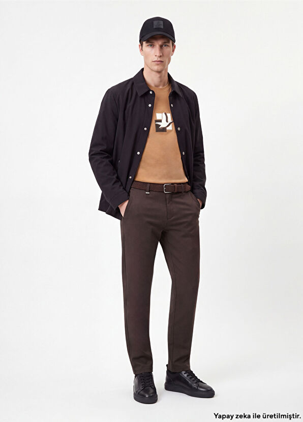 Beymen Club Regular Classic Khaki Twill BiStretch Sports Pants - 1