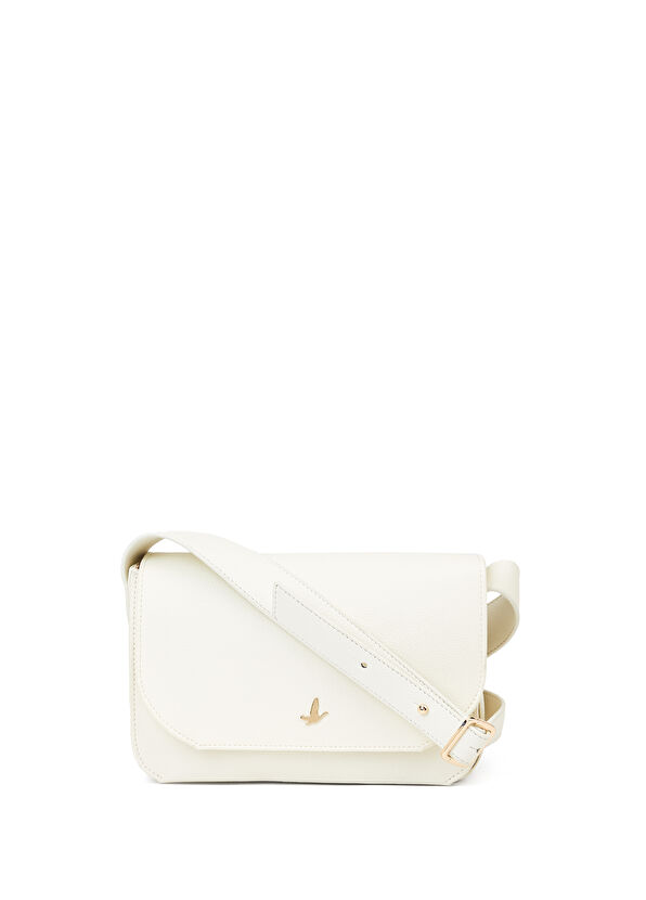 Beymen Club Kırık Beyaz Logolu Kadın Omuz Çantası - 1