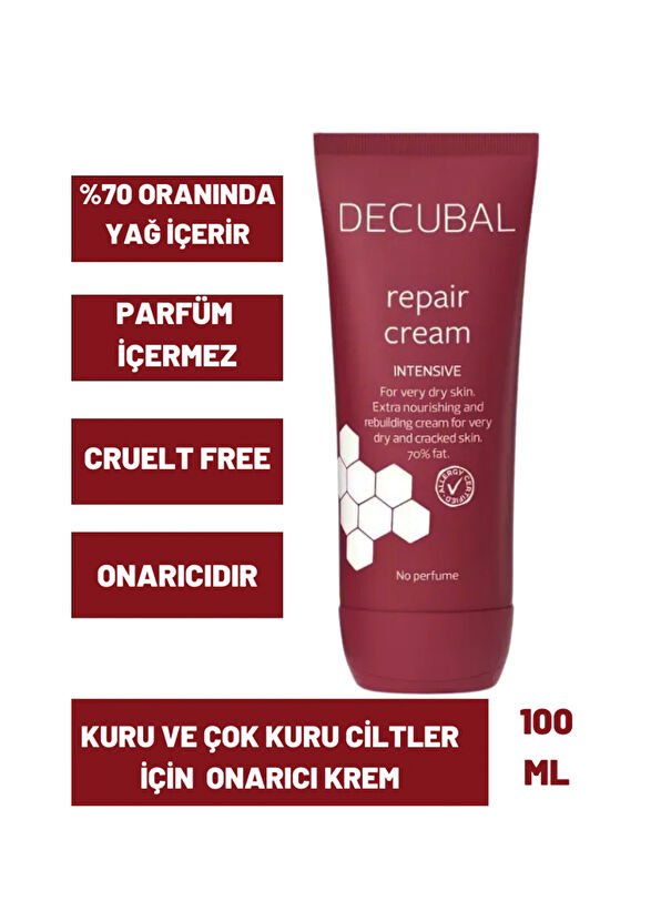 Decubal Basic Çok Kuru ve Hasarlı Ciltler için Ekstra Besleyici Onarıcı Krem 100 ml - 2