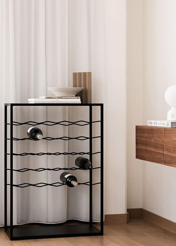 Foqlio Vinum Black Metal Wine Rack - 2