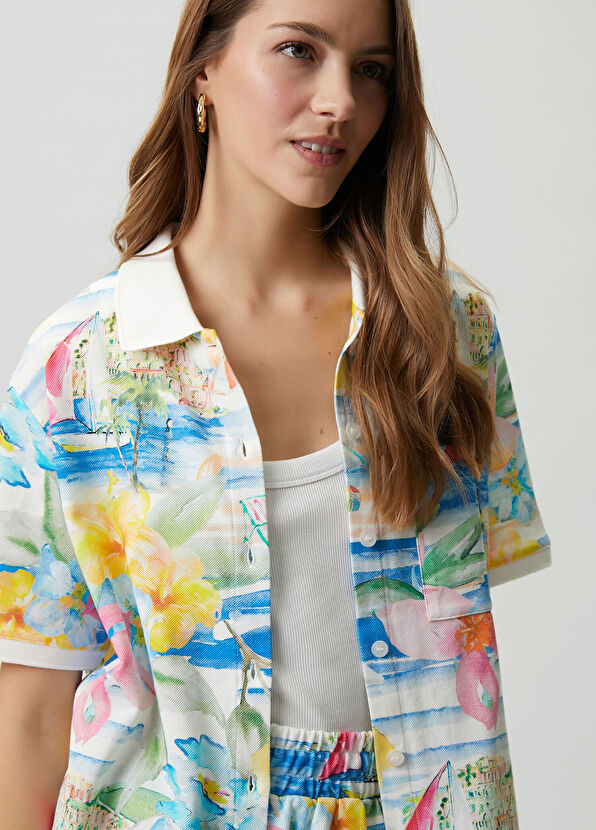 Beymen Club Hawaii Desenli Polo T-shirt - 2