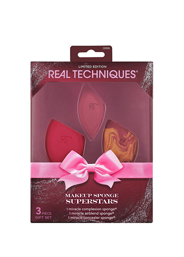 Real Techniques Superstars Plum 3-Piece Makeup Sponge - 2