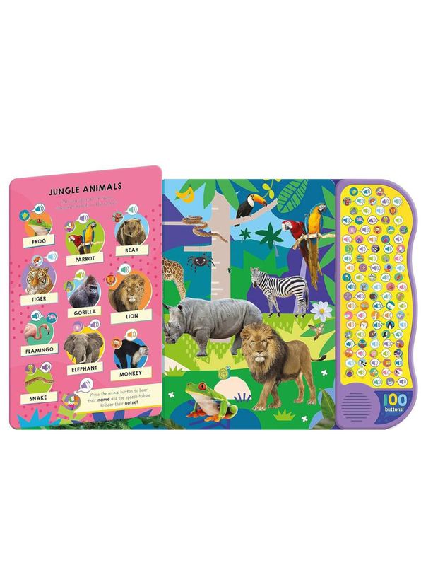 North Parade Publishing - Animals 100 Button Sound Book Yabancı Dil ...