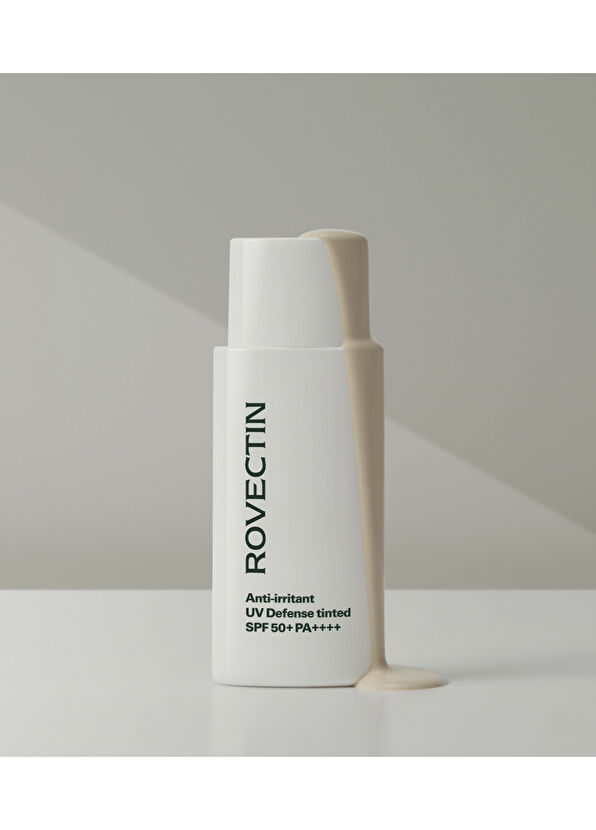 Rovectin Anti Irritant UV Defense Tinted SPF50+ PA+++ Doğal Renk Eşitleyici Mineral Güneş Koruyucu Krem 50 ml - 2