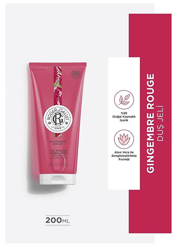 Roger&Gallet Gingembre Rouge Ginger Intense Lasting Fragrance Shower Gel 200 ml - 2