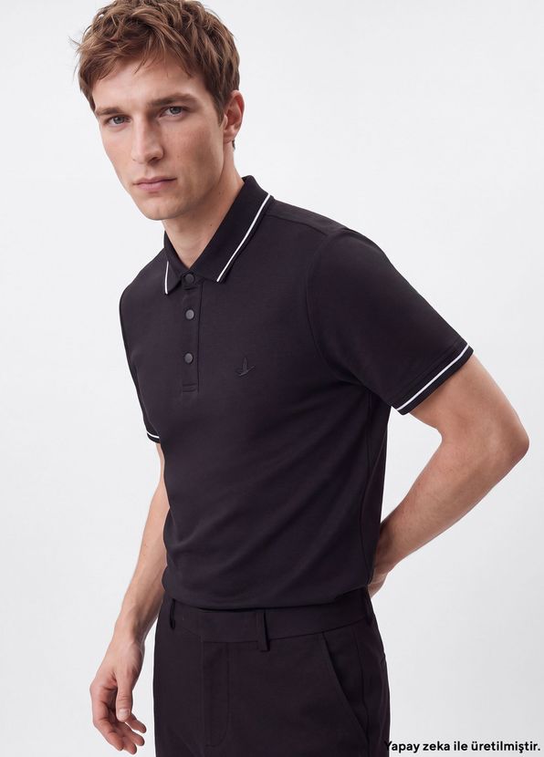 Beymen Club Comfort Fit Lacivert Polo Yaka T-shirt - 3