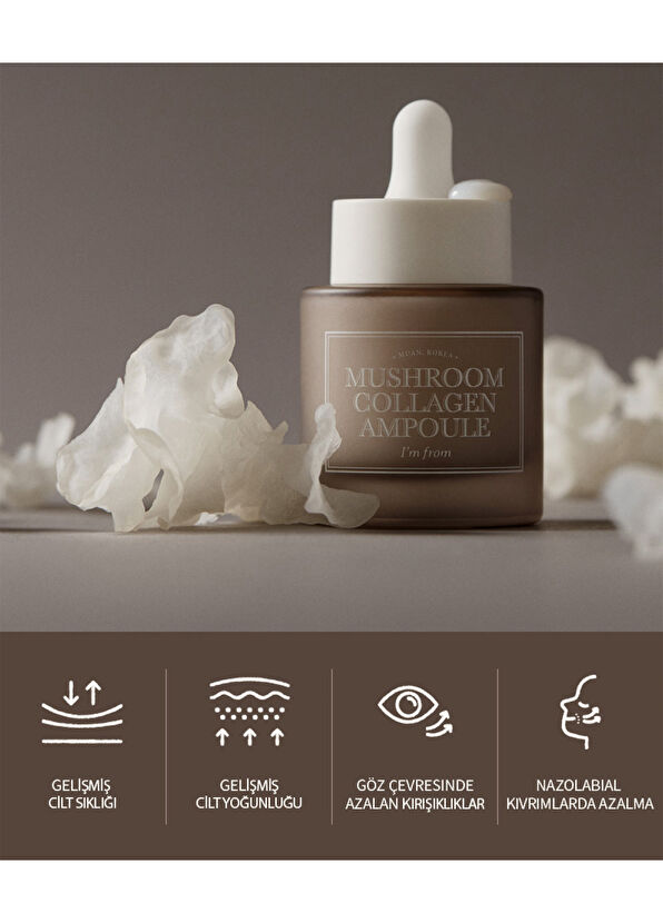 I’m From Mushroom Collagen Ampoule Kırışıklık Karşıtı Vegan Kolajen Cilt Serumu 30 ml - 2